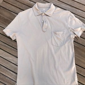 Peter Manning Men's Short-sleeve Pocket Jersey Polo, Light grey, XS (Size 2)